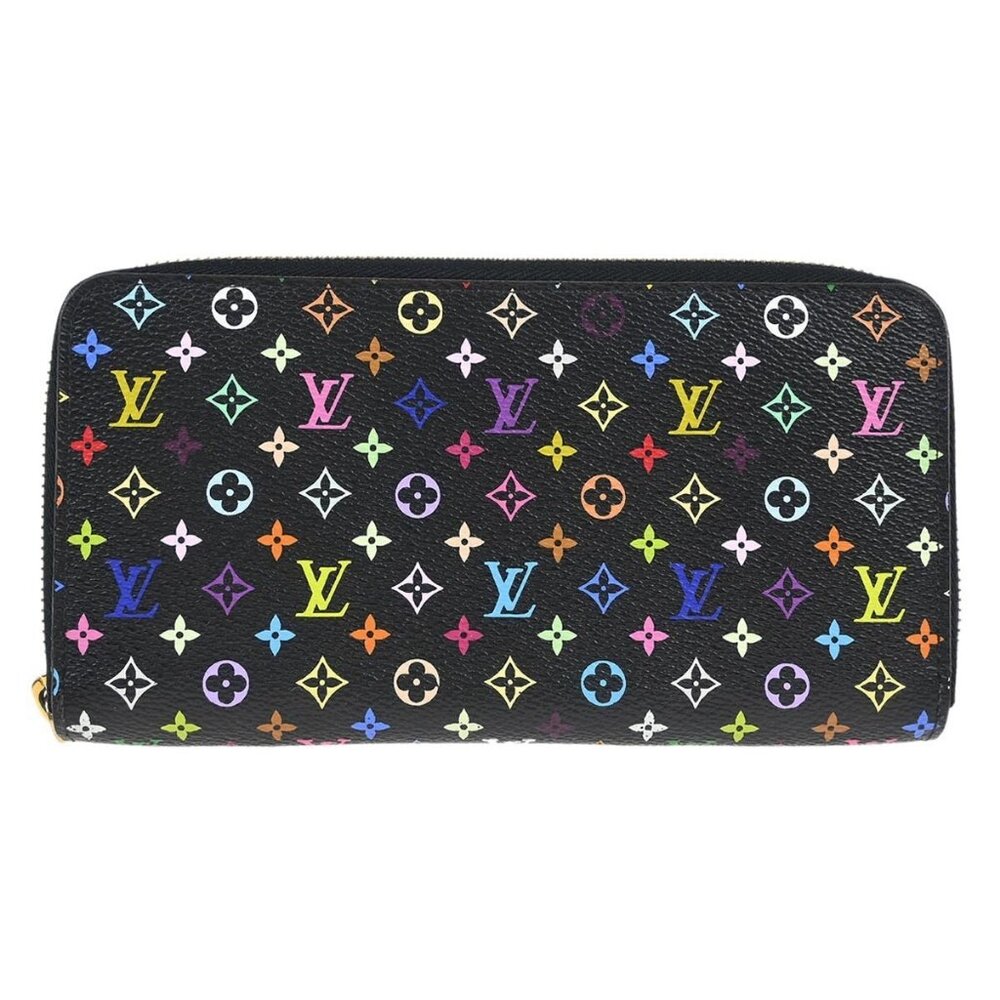 Louis Vuitton Black Multicolor Zippy Wallet